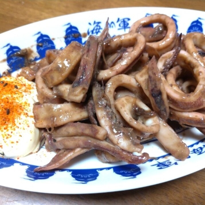 するめいかの肝醤油炒め レシピ 作り方 By シュンギくん 楽天レシピ